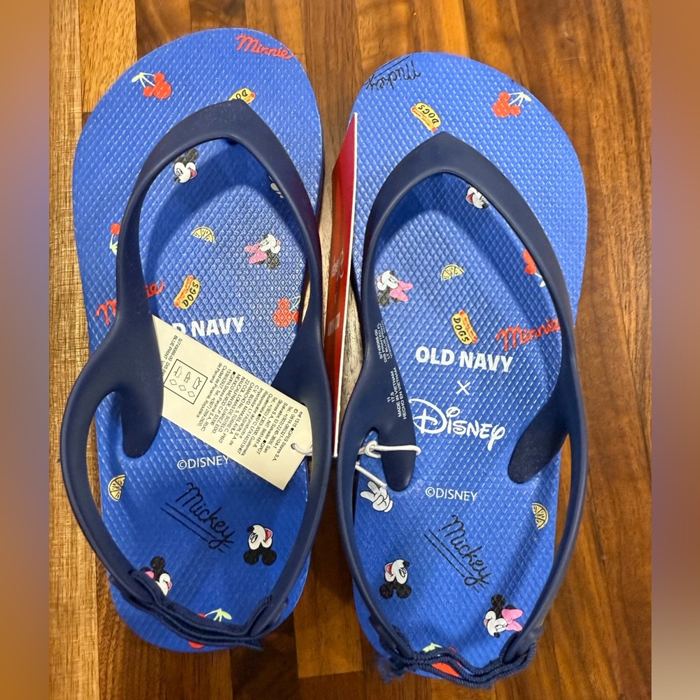 Old Navy x Disney Blue Kids Flip Flops